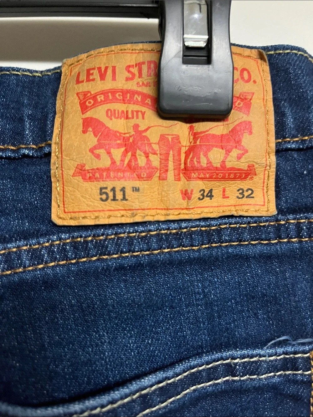 Levi’s 511 Slim Fit Jeans Men’s 34x32 Dark Wash Like New Washed Only